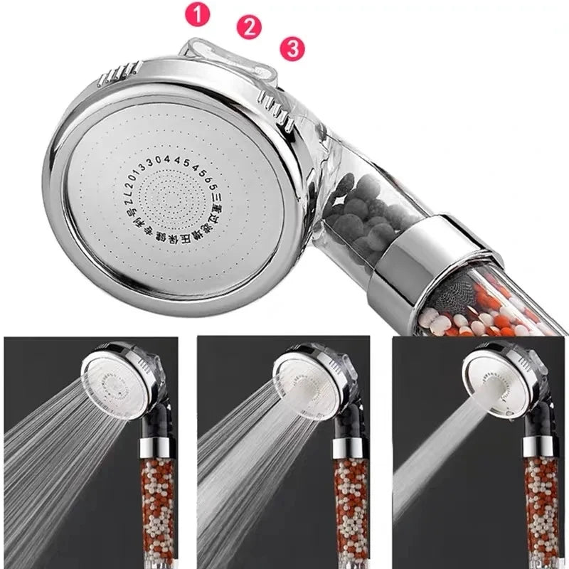 High Pressure SPA Shower Head with 3 Functions