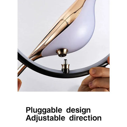 Nordic Magpie Bird Pendant Lamp